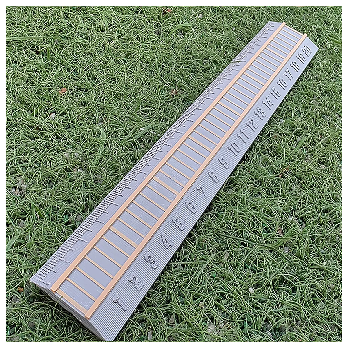railroad track gauge ruler measuring tool for trains and hobbyists