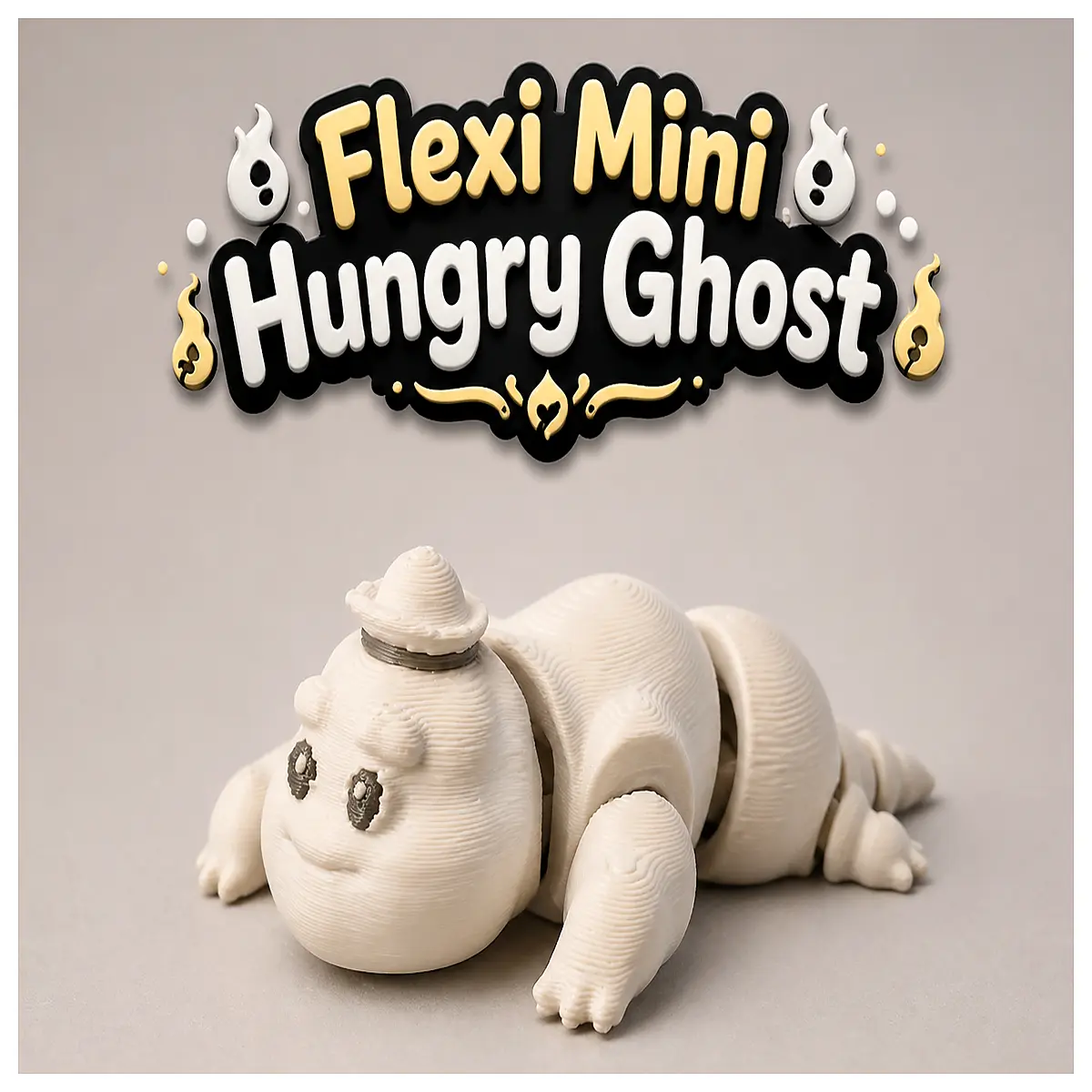 movable mini hungry ghost doll cute horror plushie toy articulated spirit figure for desk