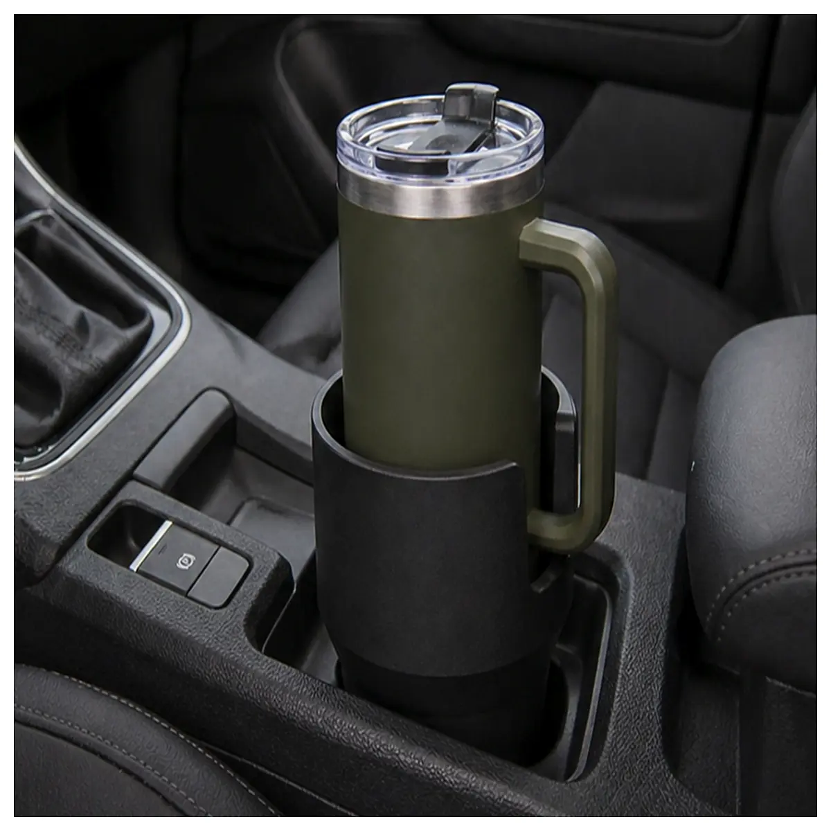 universal adjustable car cup holder insert non slip silicone mat for truck dashboard console organizer