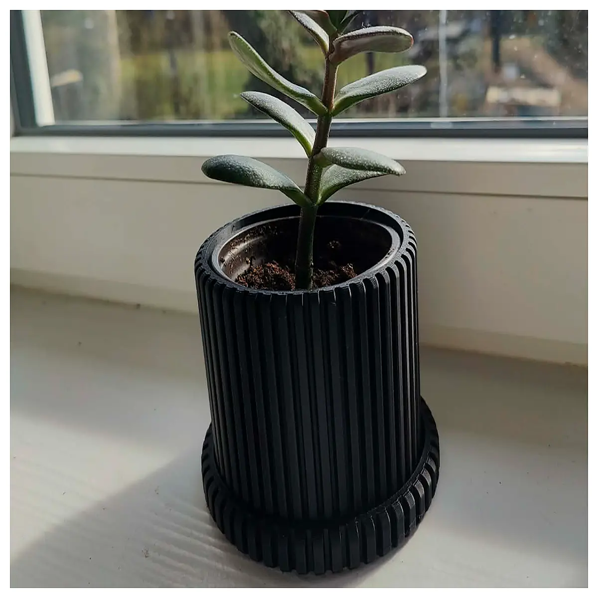 parametric plant pot geometric vase modern ceramic planter for succulents office decor