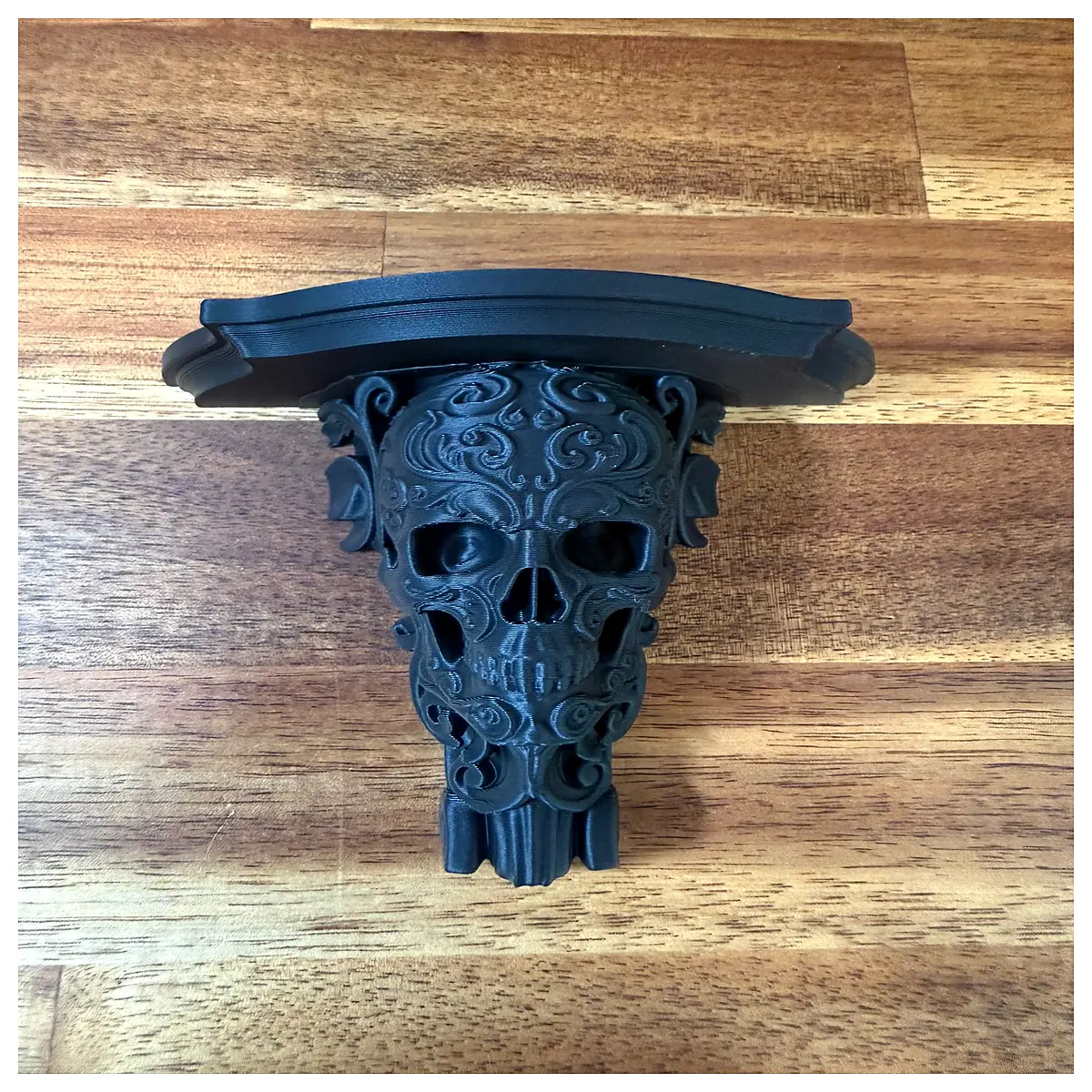 gothic skull shelf memento mori home decor macabre baroque ornament vanity dark academia aesthetic room accessories
