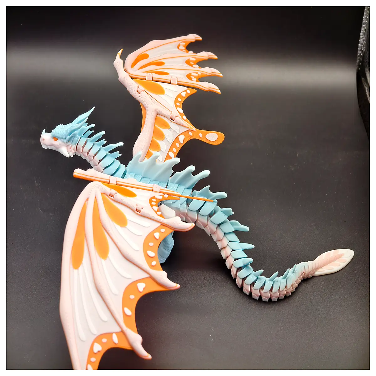 printed hybrid dragon wings no support required resin print