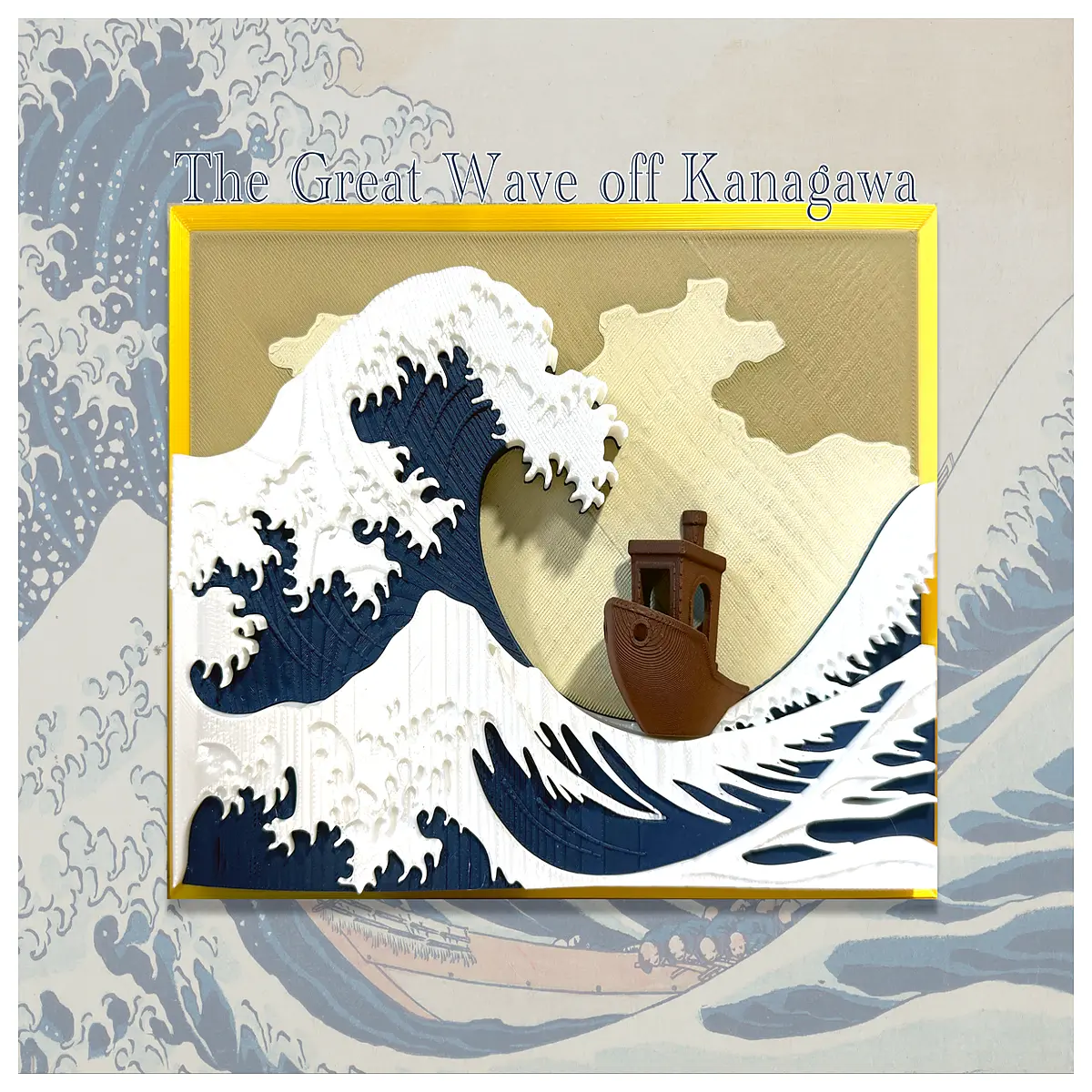 the great wave off kanagawa canvas print wall art hokusai ukiyo e breaking frame effect living room decor