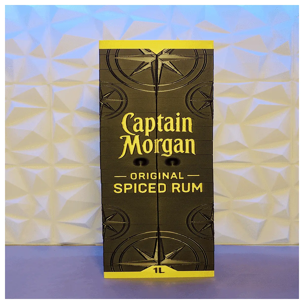 captain rum case folding shelf bar organizer liquor cabinet storage box