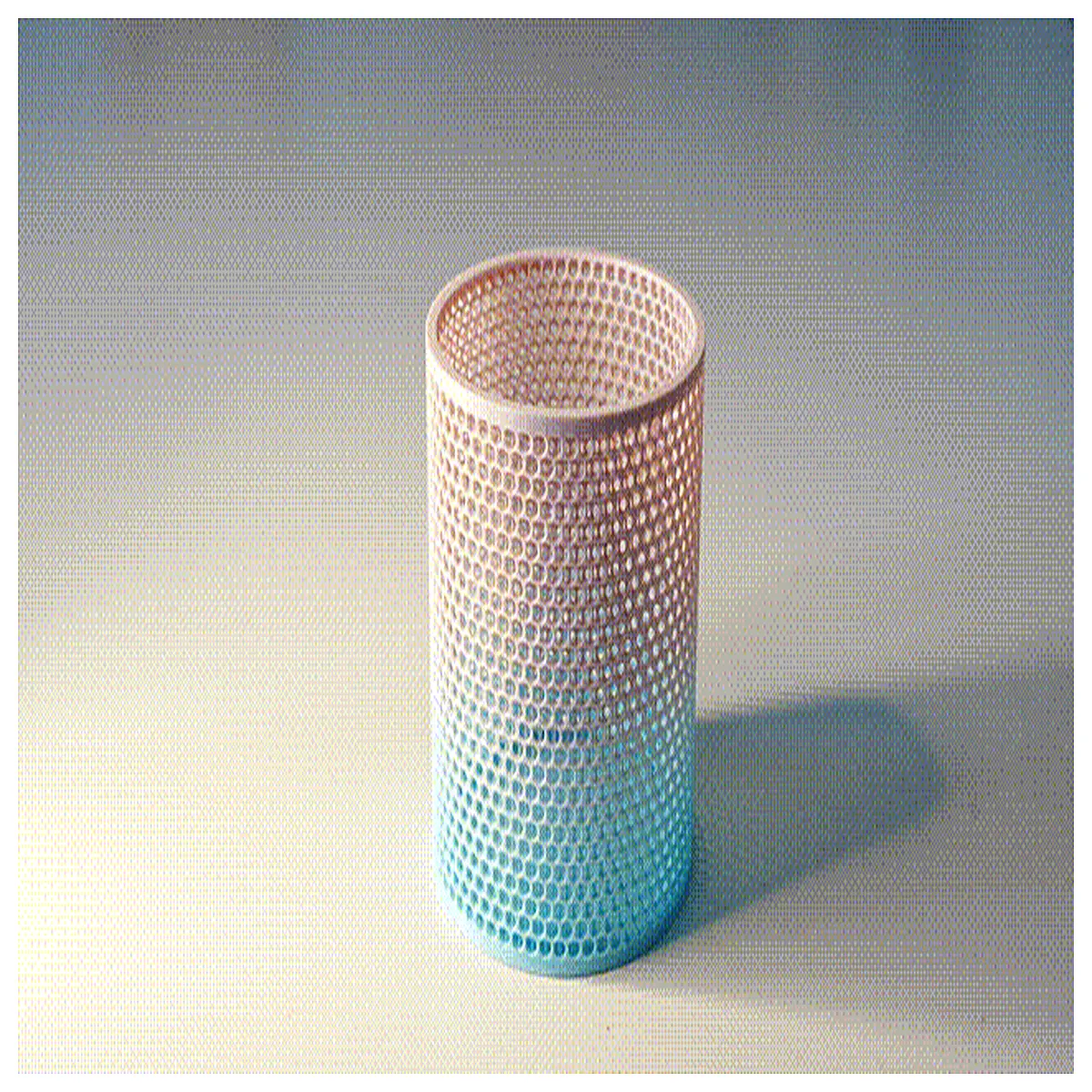 mesh pen holder desk organizer hollow out storage box for office supplies