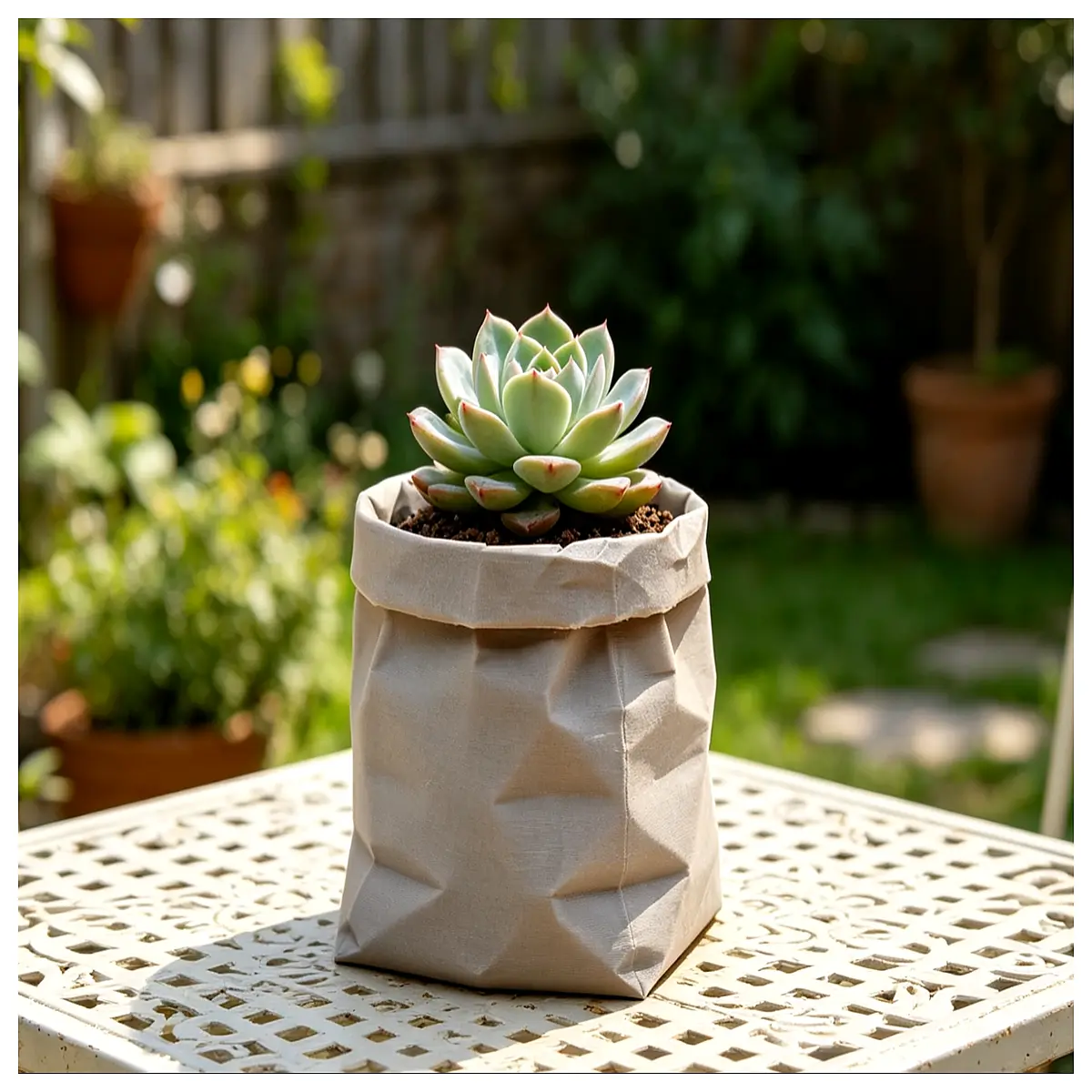 biodegradable paper pots with drainage holes for succulents cactus nursery seedling starter plants eco friendly