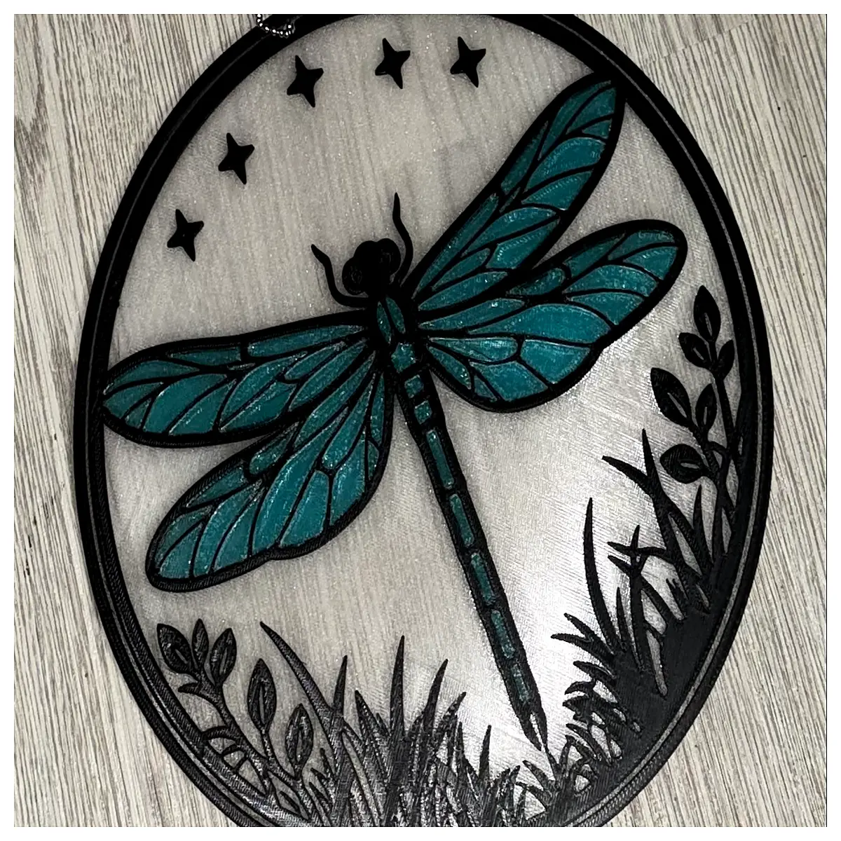 dragonfly solar catcher garden ornament outdoor decor hanging wind chime crystal prism window sunlight projector