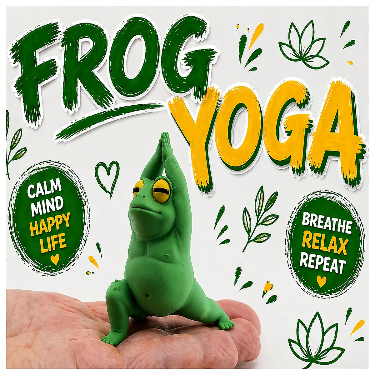 zen yoga statue cute meditation desk decor mindfulness office gift