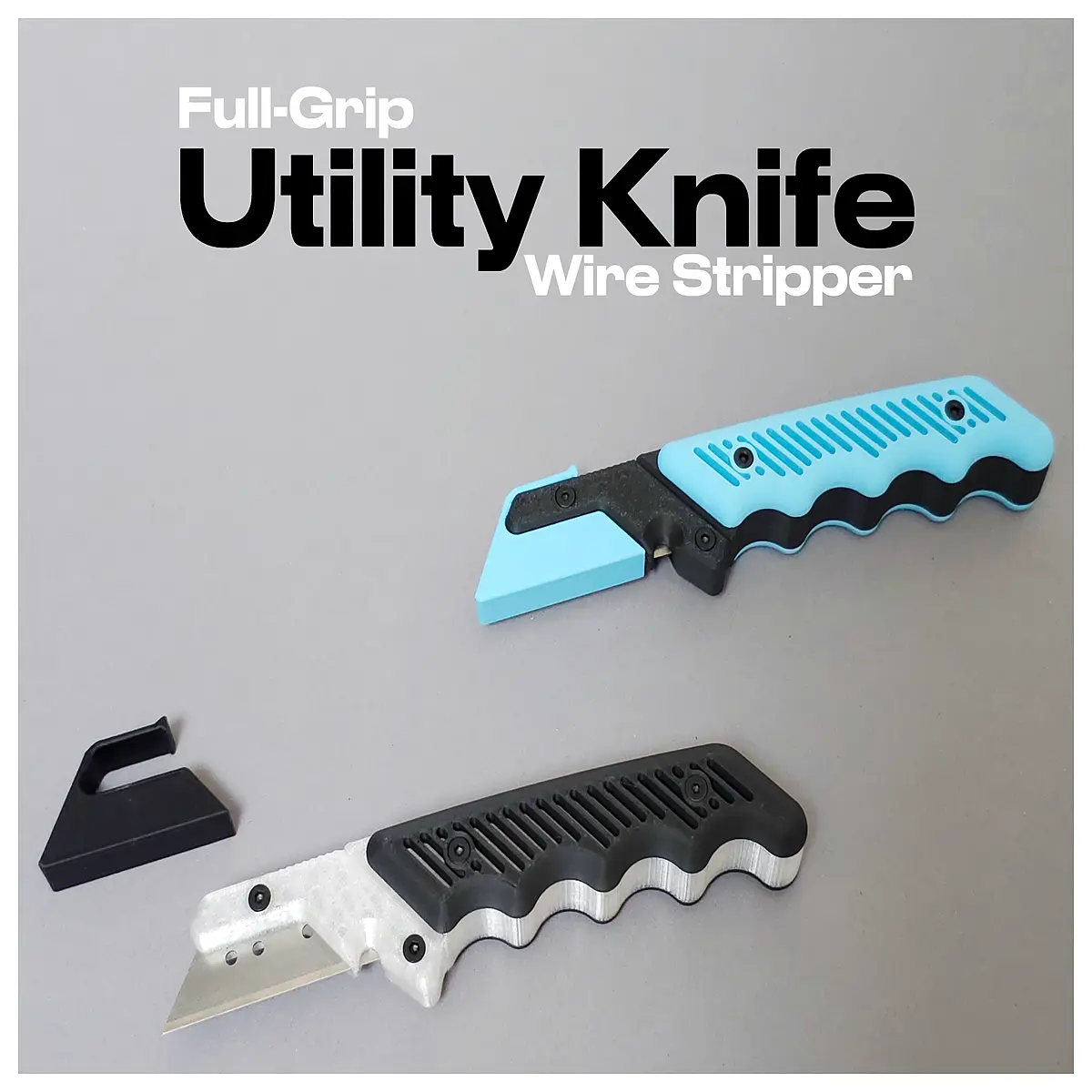 duty full grip utility with wire stripper tool for electrical work and stripping insulation