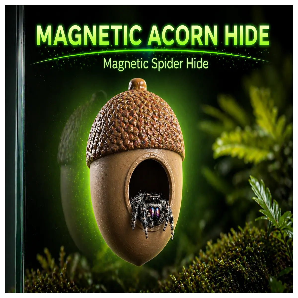 magnetic acorn spider hideout toy for kids cute woodland creature shelter educational nature playset safe magnetic building blocks
