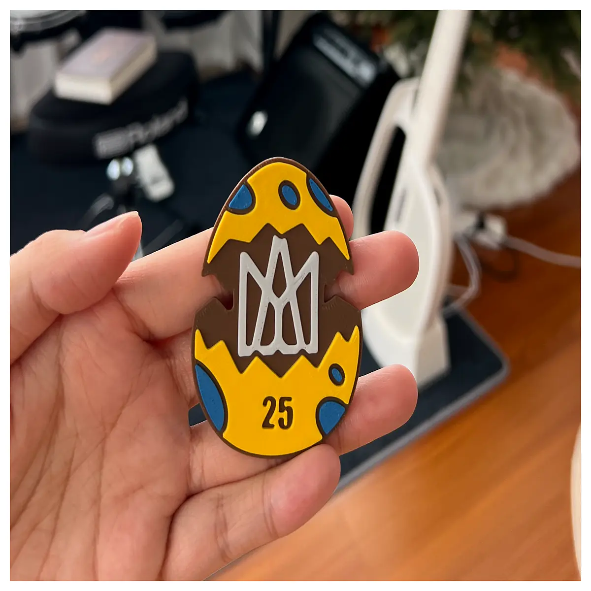 mayday dinosaur egg badge keychain band merchandise