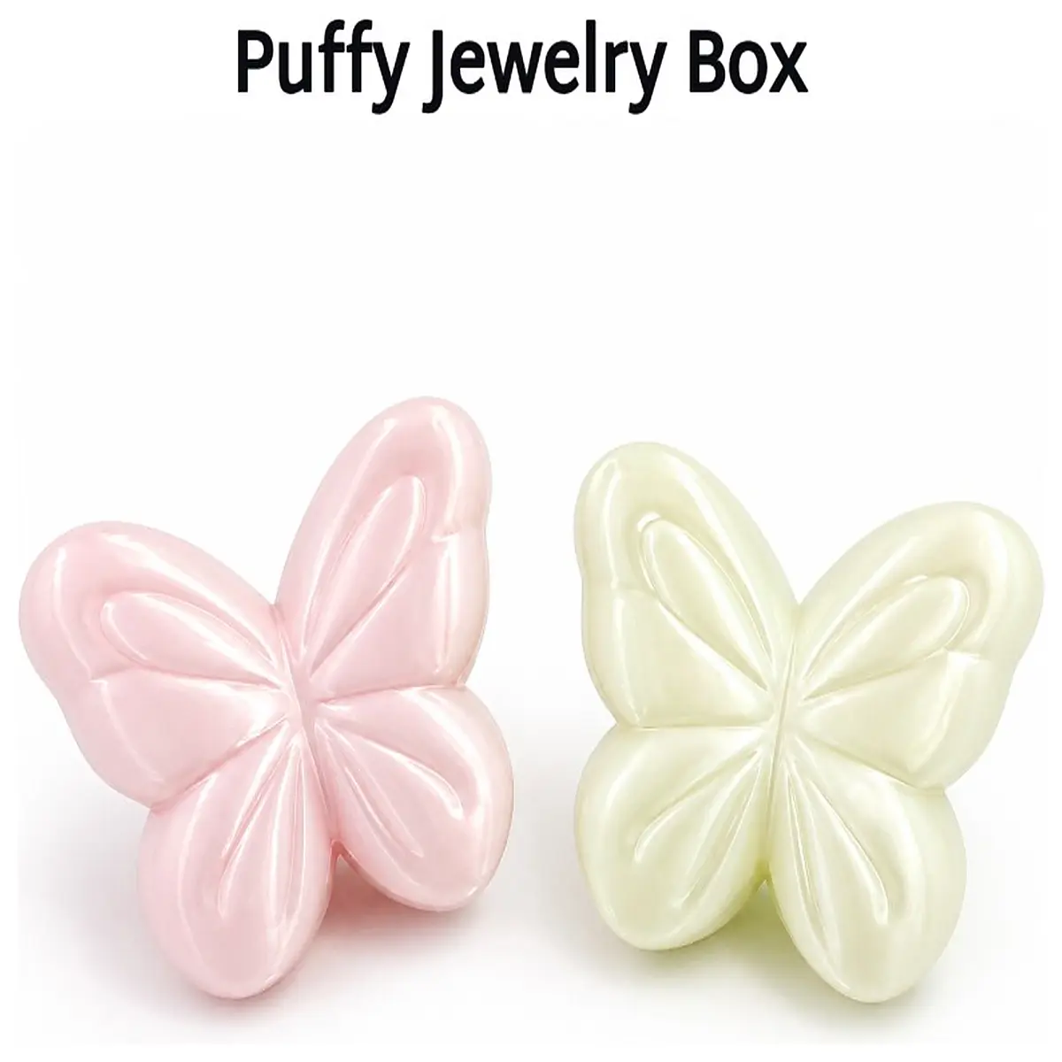 fluffy jewelry box organizer storage case for necklaces rings earrings gift