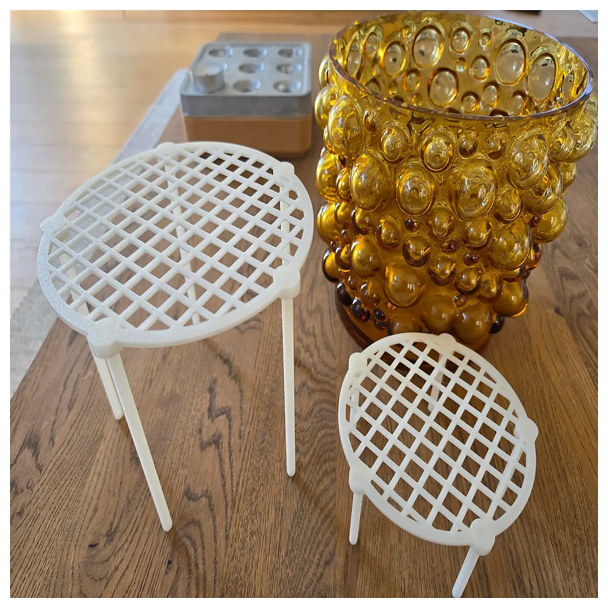 rejmyre ebba large vase grid insert metal floral cage for tall stems arrangement