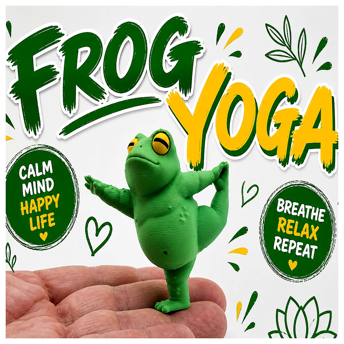 zen yoga statue cute meditation desk decor mindfulness office gift
