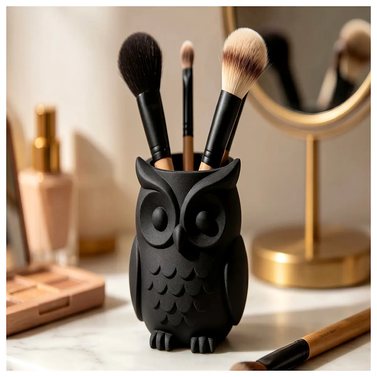 owl desk organizer cute owl pen holder for kids office supplies storage container