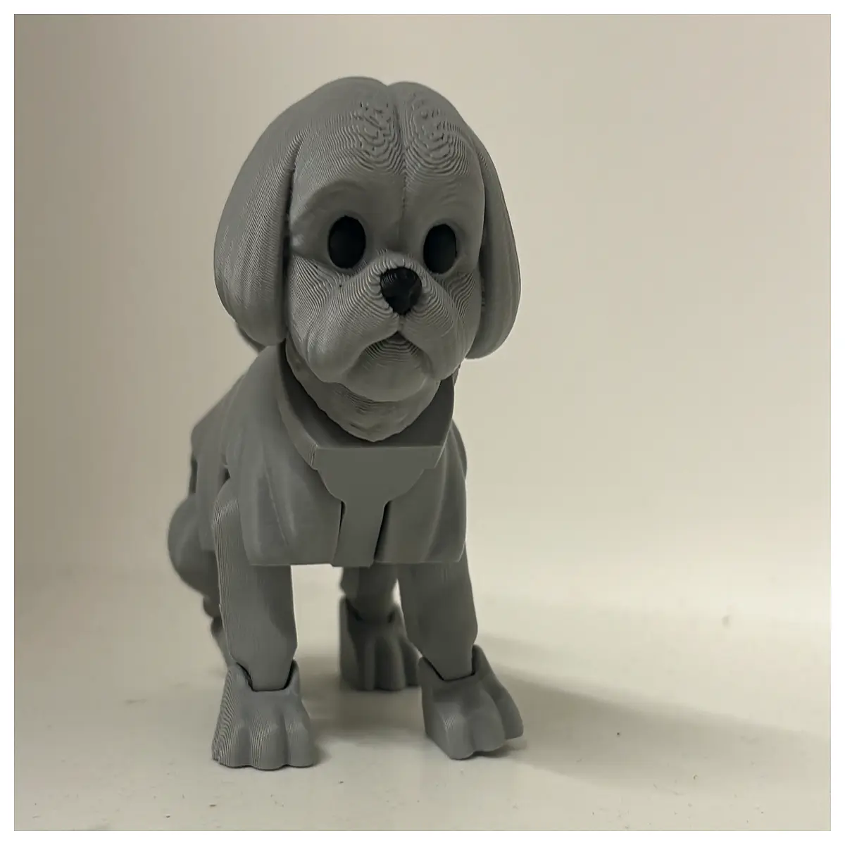 articulated shih tzu dog figurine collectible jointed animal statue for home decor