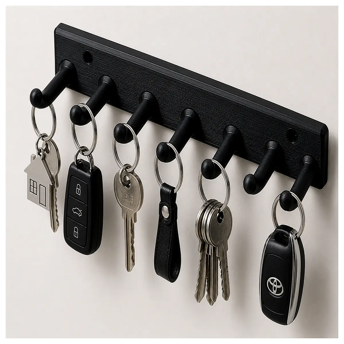 minimalist key hooks wall mounted modern entryway organizer metal adhesive for front door apartment decor