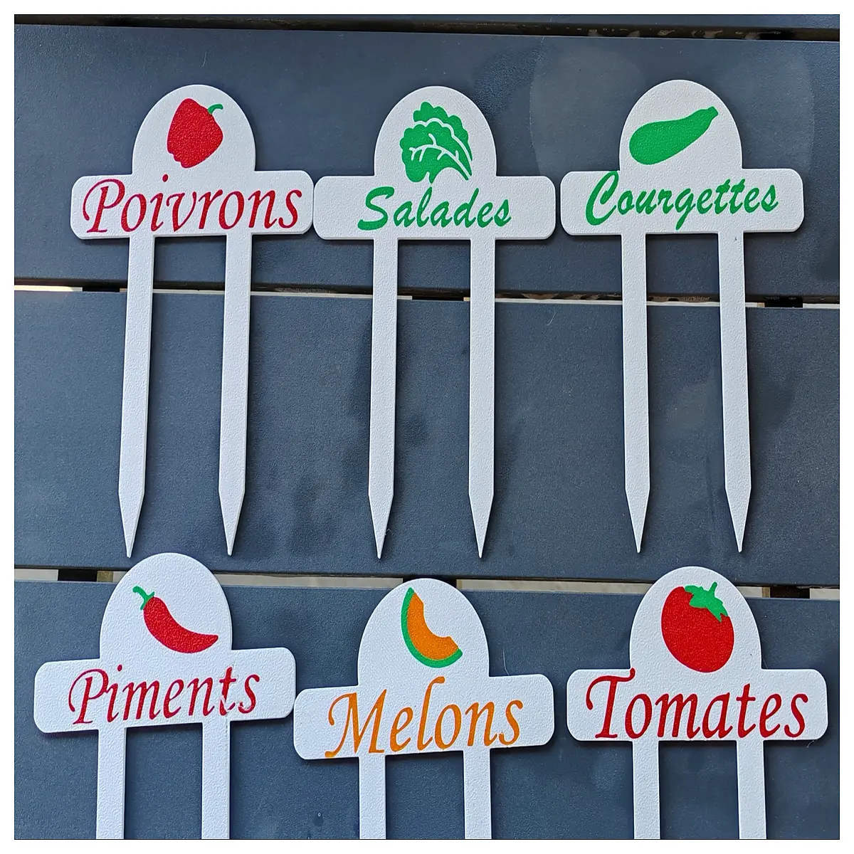 garden vegetable plant markers reusable plastic herb labels for outdoor farming