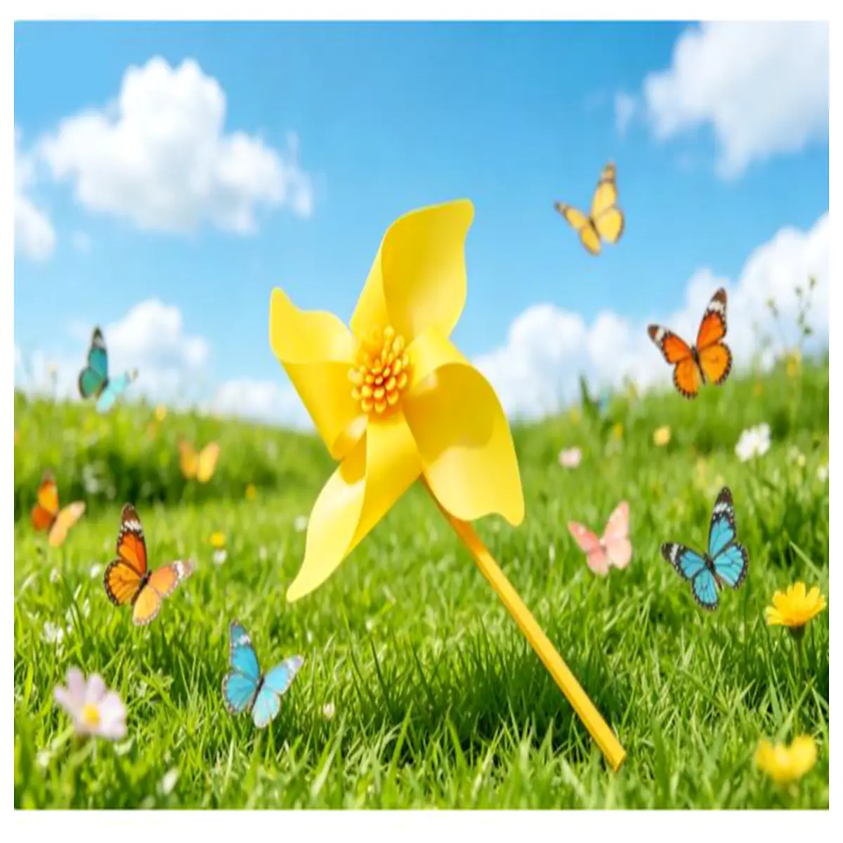 outdoor garden windmill decoration solar powered metal fairy lights for yard patio lawn party wedding event