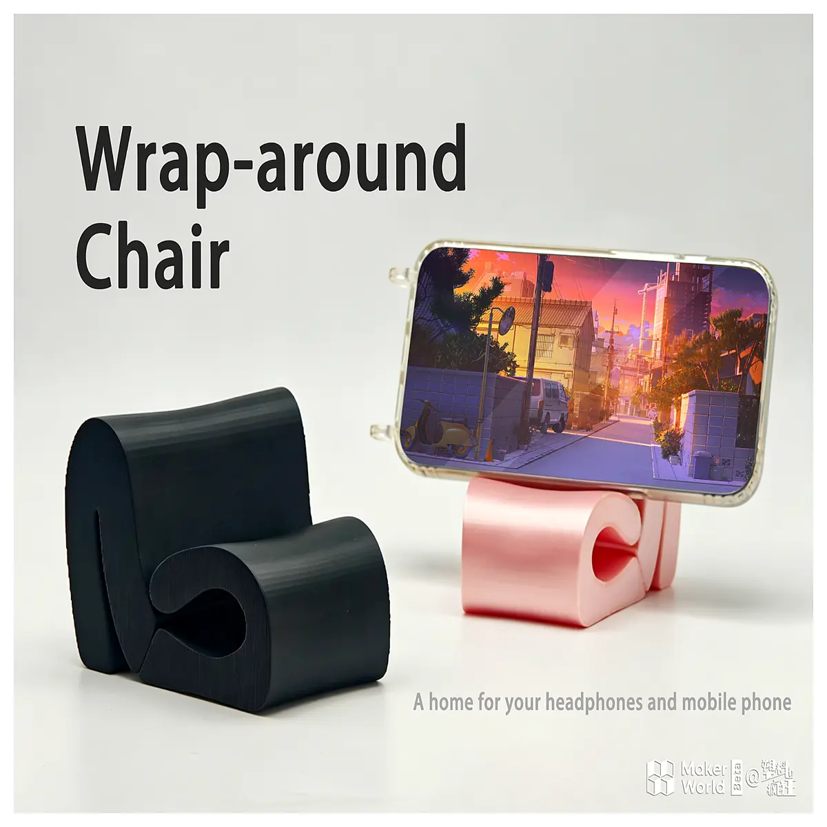mobile phone holder for sofa armrest wrap around chair mount hands video call universal device grip