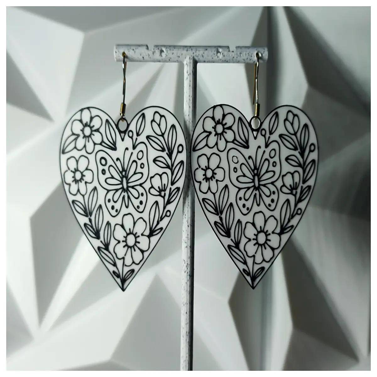 shape garden earrings floral leaf stud jewelry for women nature inspired botanical drop dangles spring summer garden party accessories
