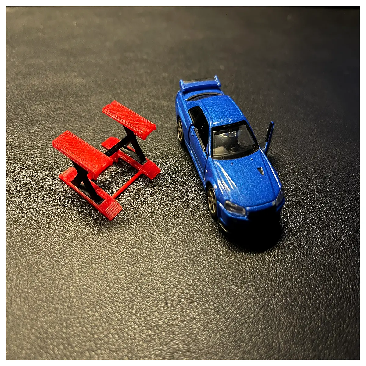 164 scale scissor car jack garage diorama accessory miniature workshop tool