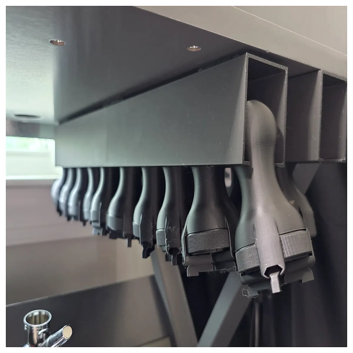 under desk cable management organizer for drawing tablet pen holder storage tray wire clip
