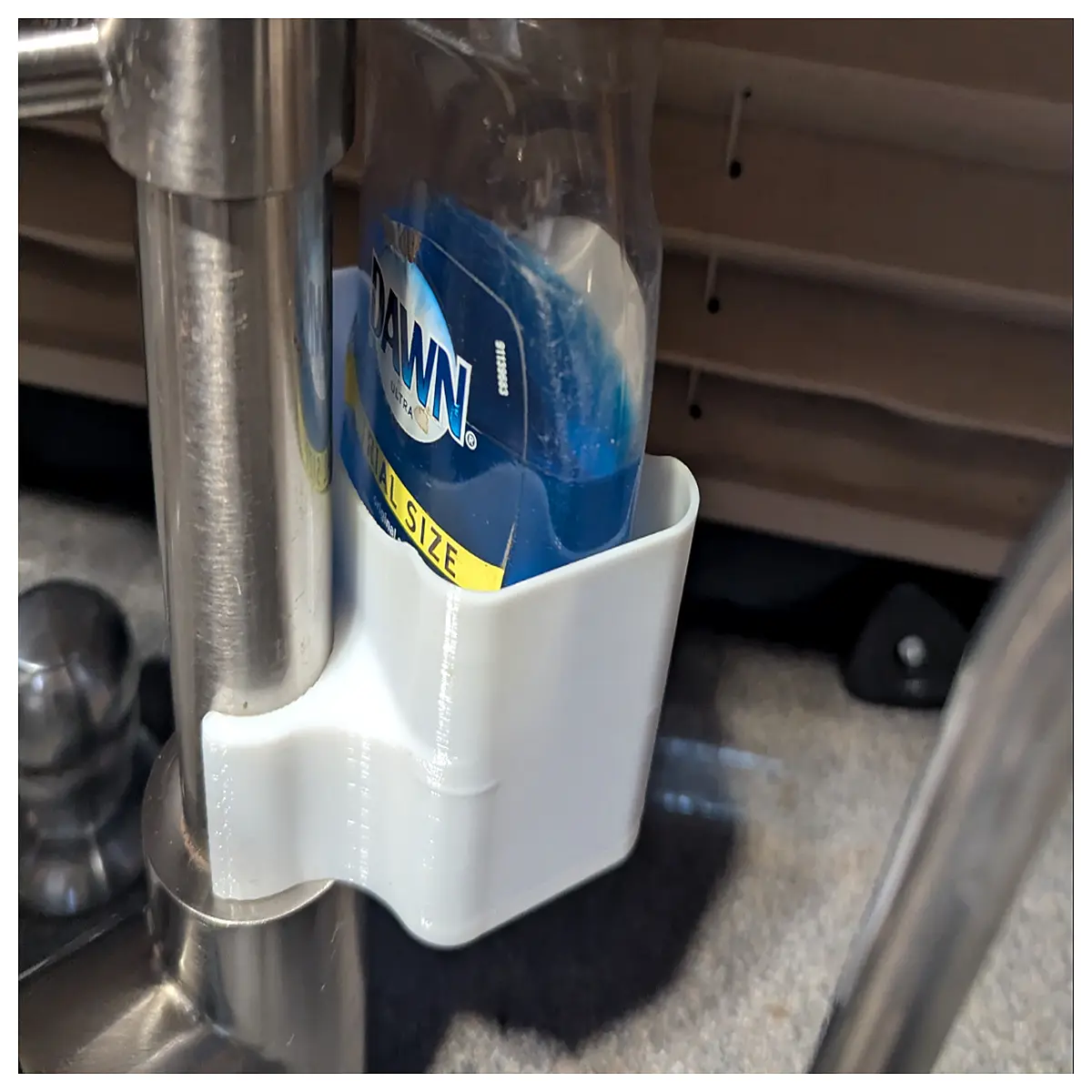 rustproof stainless steel dish soap dispenser holder for sink countertop organizer