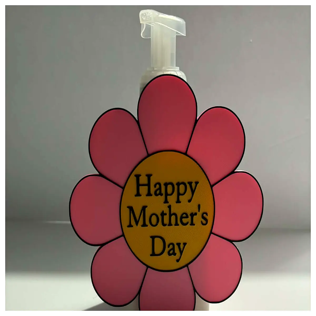mothers day floral soap dispenser holder bathroom vanity organizer mom