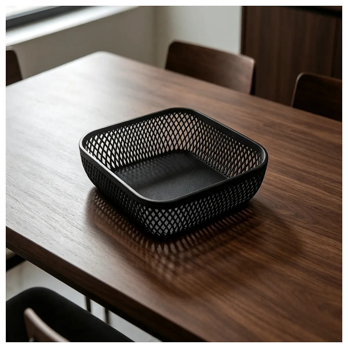 modern square openwork dessert bowl for party snacks elegant hollow center serving dish for fruit salad and appetizers