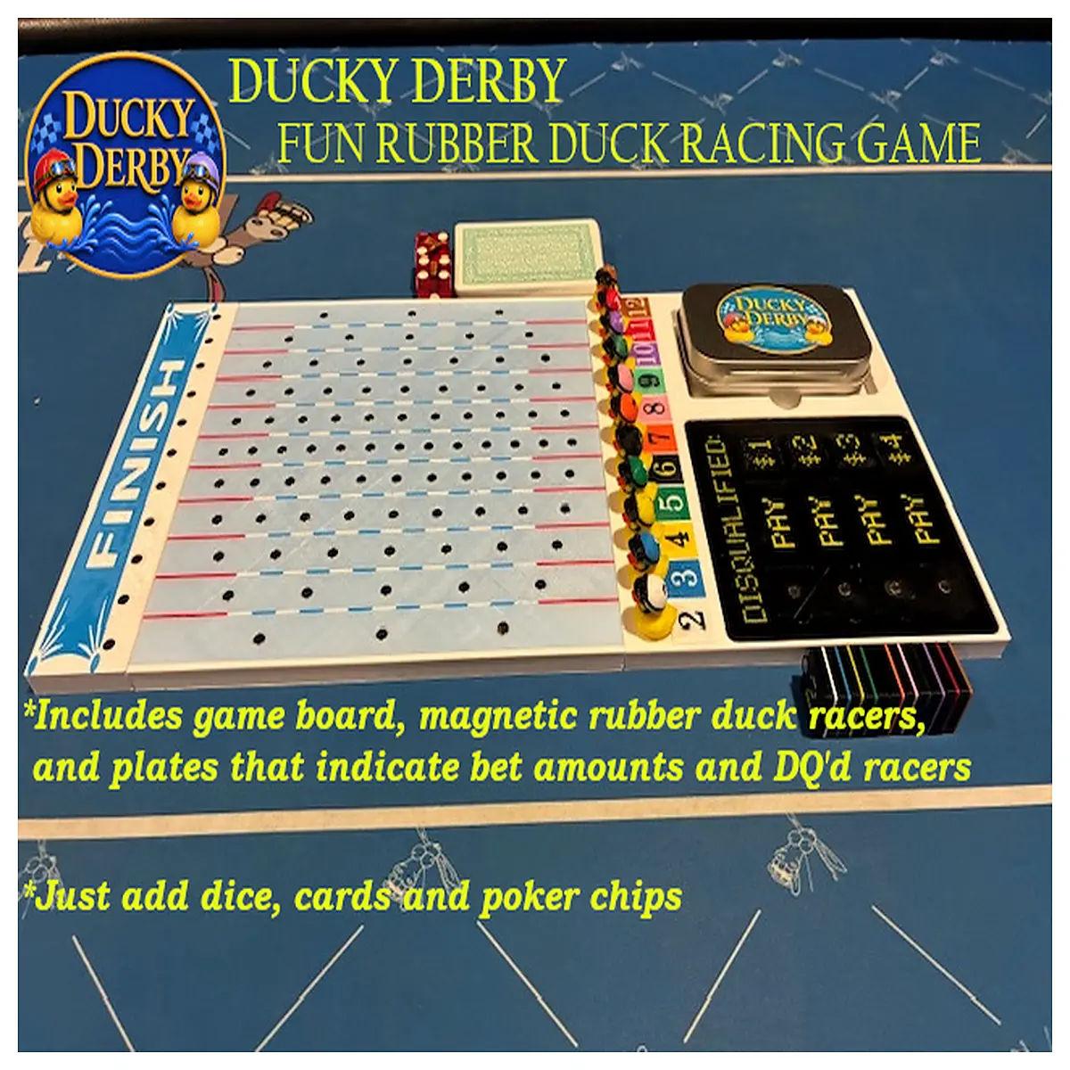 magnetic duck derby racing game for kids family party fun toy