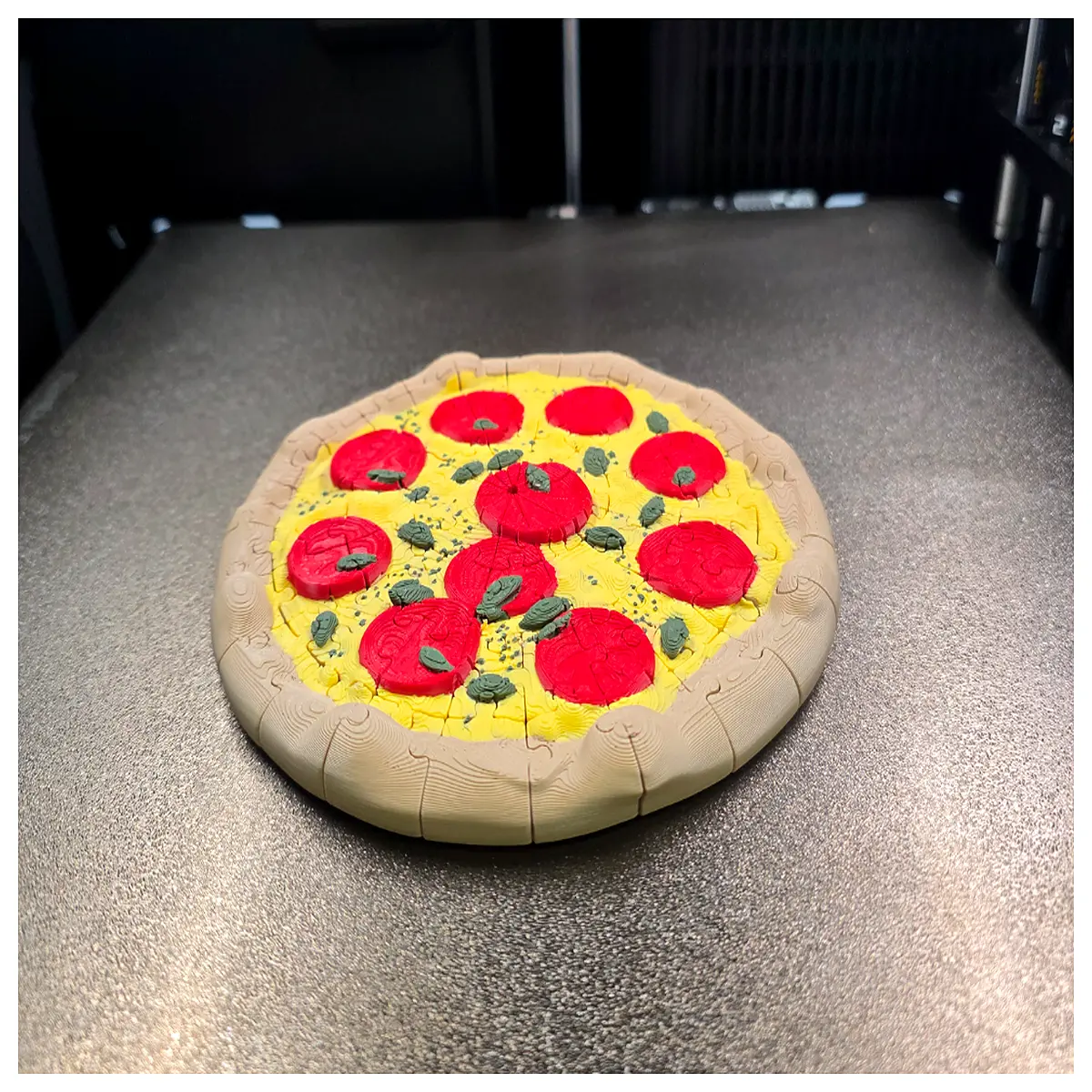 pepperoni pizza jigsaw puzzle for adults fun foodie party game kitchen decor gift