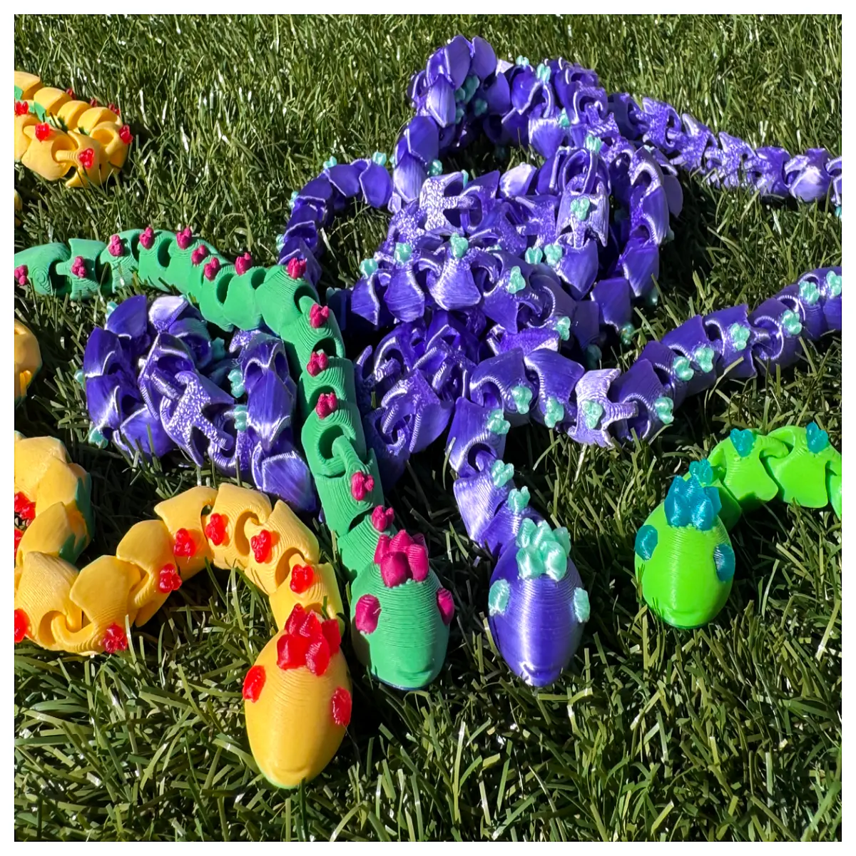 mini crystal snake toy flexible jointed collectible jewelry piece gift