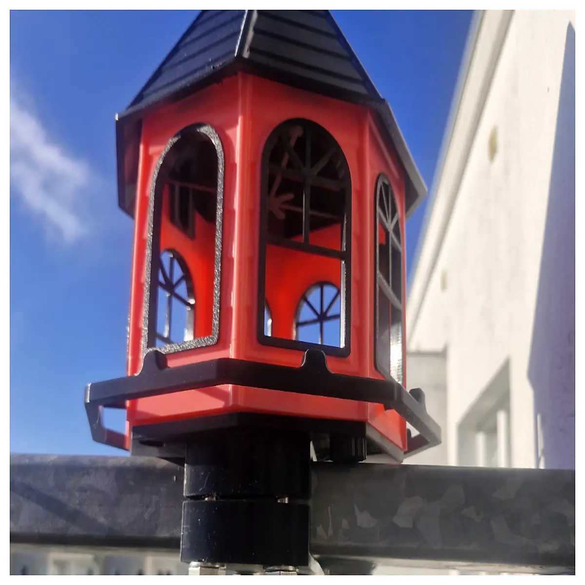 classic birdhouse mount bracket for 100x40mm railing post outdoor garden decoration hardware