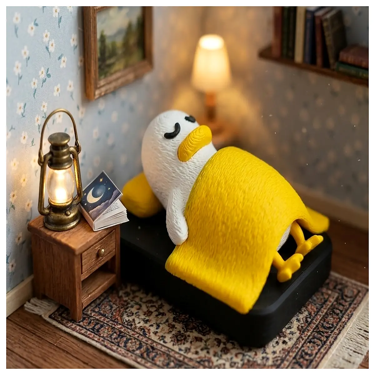 cute duck sleep mask for side sleepers blackout eye cover soft plush eyepatch travel nap pillow accessory