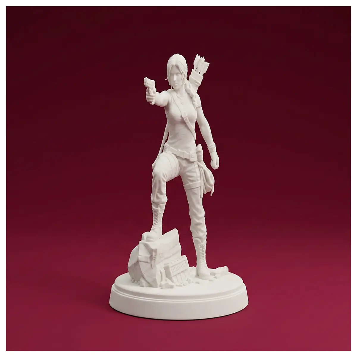 lara croft tomb statue collectible figure resin gaming decor fans