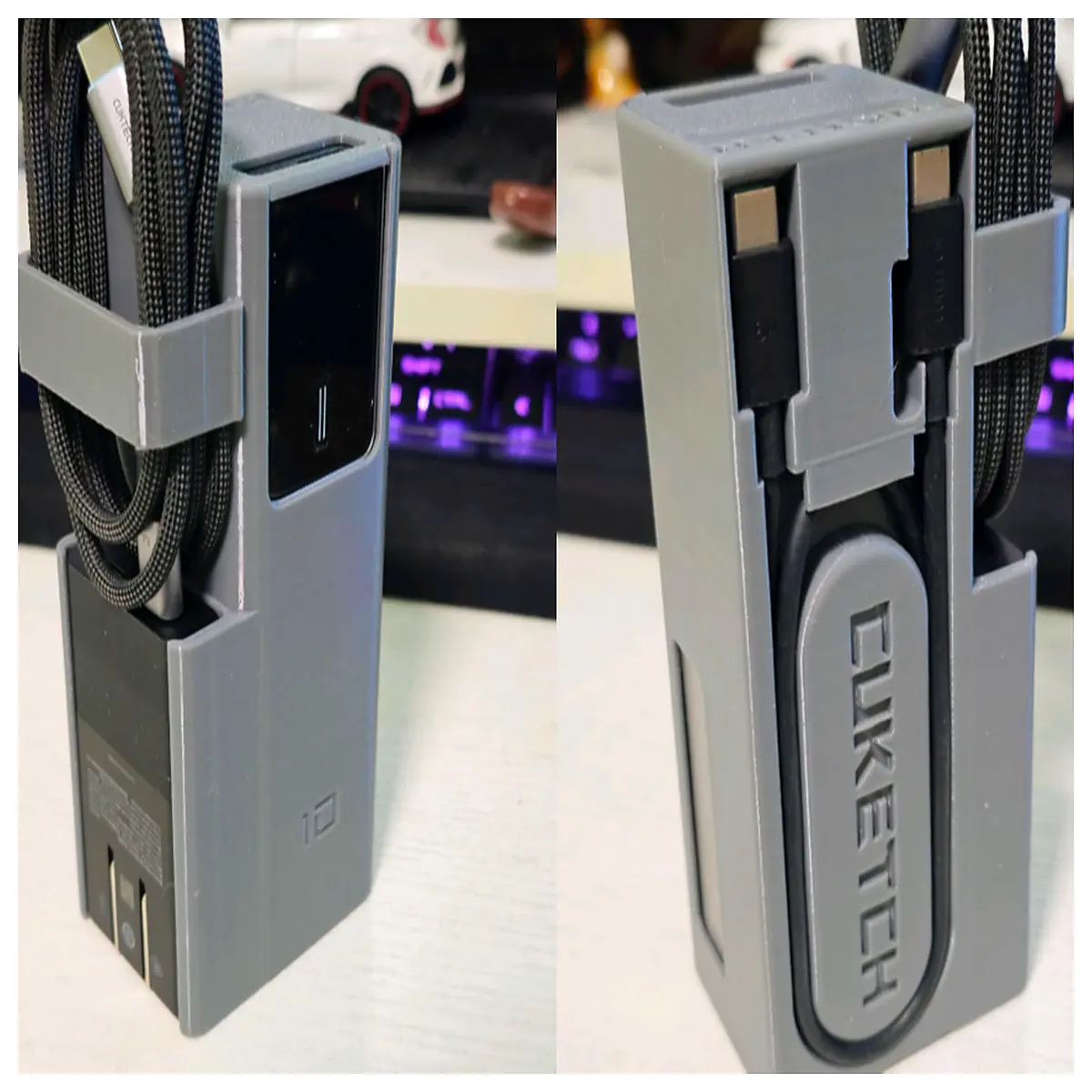 baseus power bank with built in cable portable battery pack for fast charging