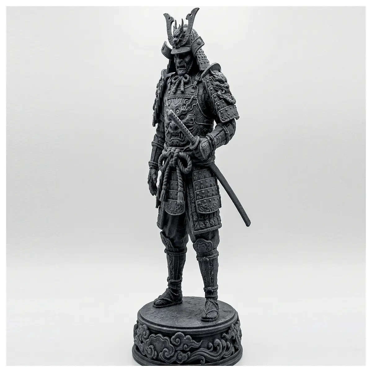 samurai statue resin figure for home office desk decor collectible gift
