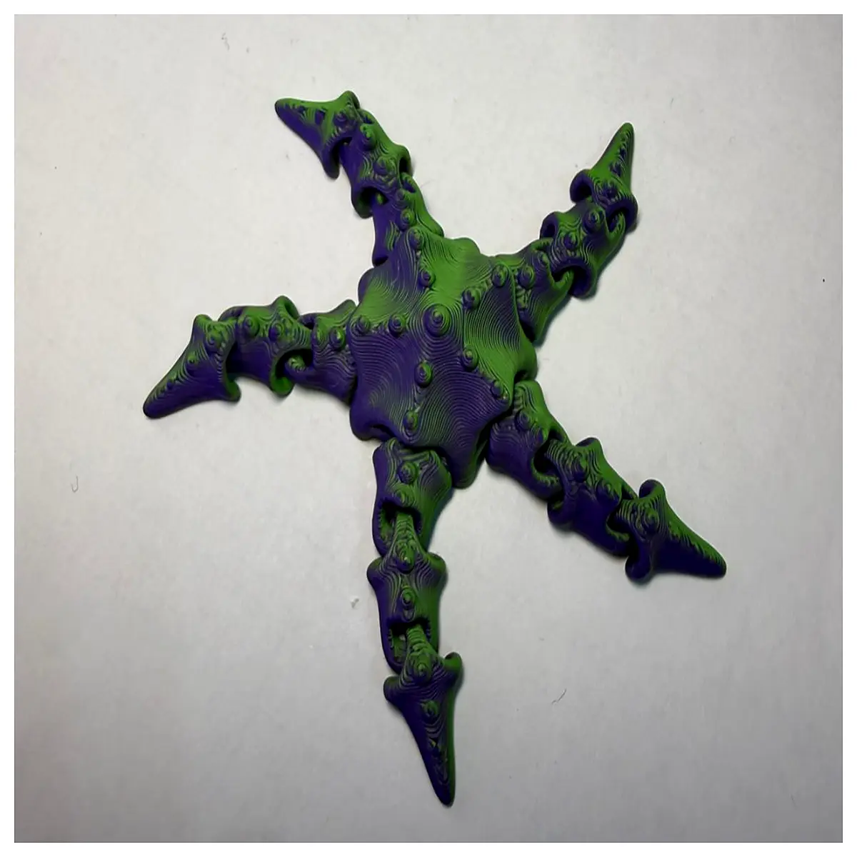 cute sea star keychain fidget toy print file stress relief anxiety relief soft silicone charm for bag