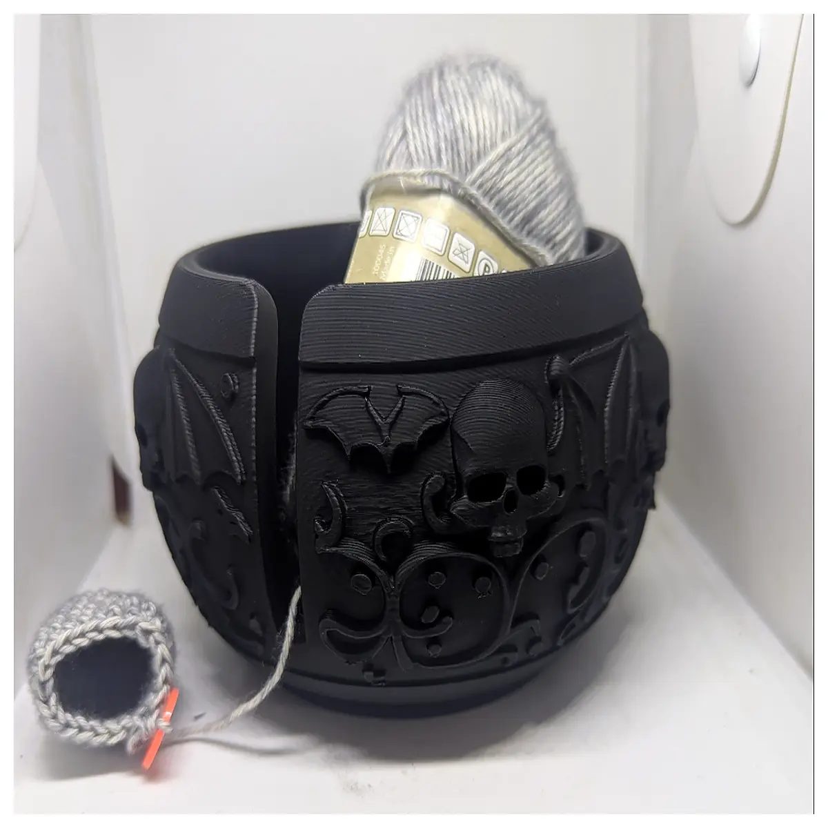 yarn bowl for crocheting knitting with ball holder non slip base