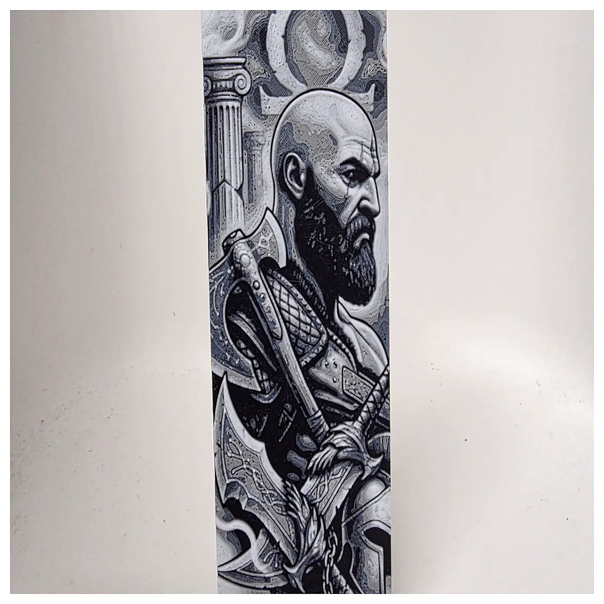 kratos bookmark for readers spartan metal book marker gaming fans