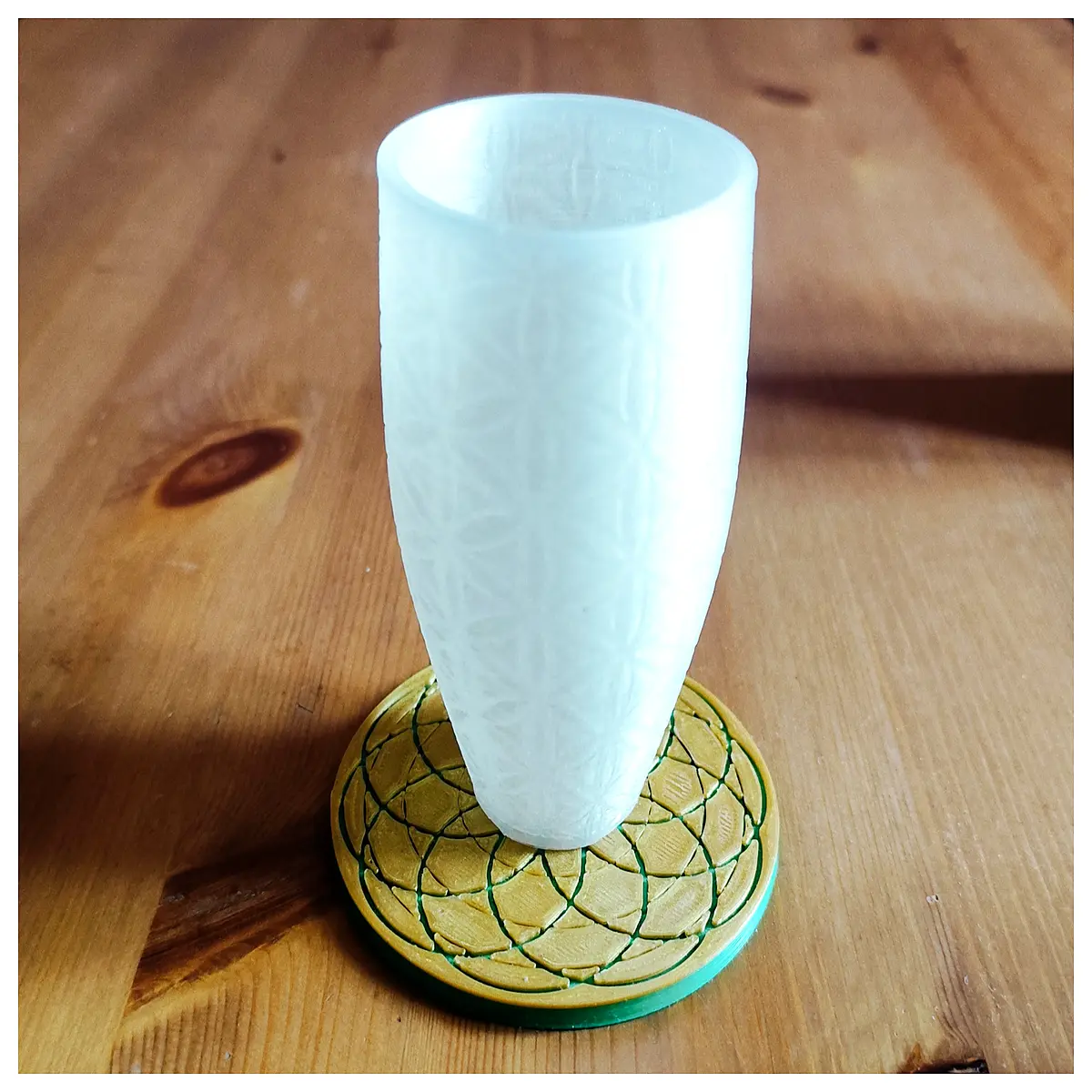 sacred geometry vase life of flower resin home decor centerpiece table accent spiritual energy