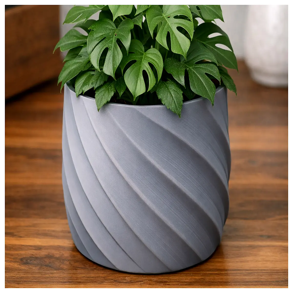 modern spiral planter pot no support for indoor succulents cactus