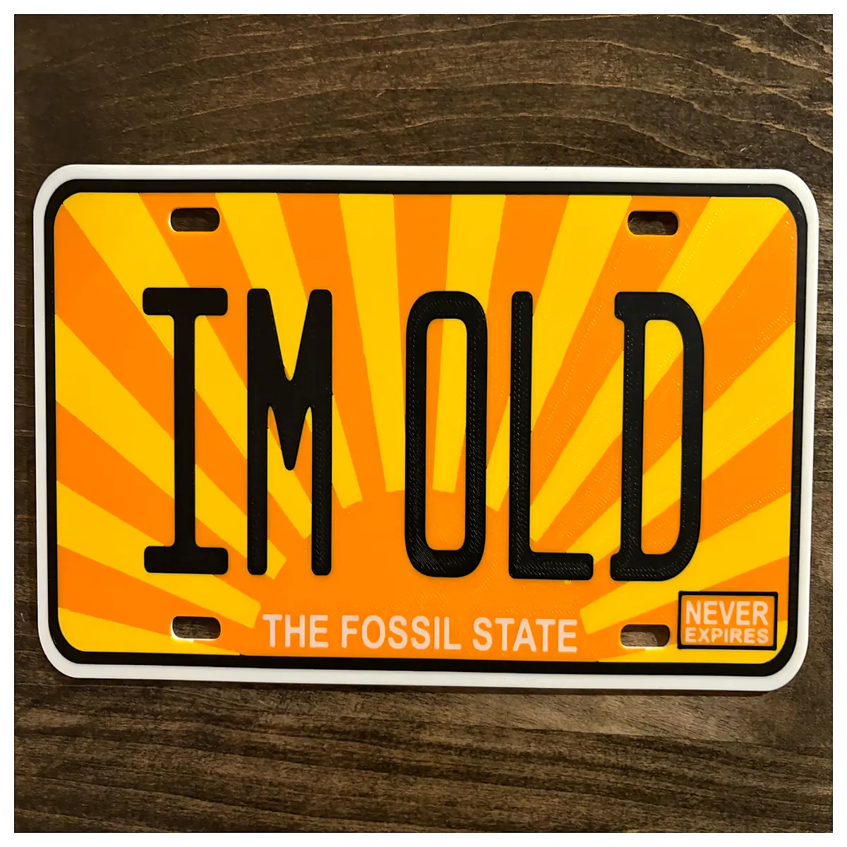 funny old age license plate stickers for cars humorous aging vanity plates novelty car decals getting older