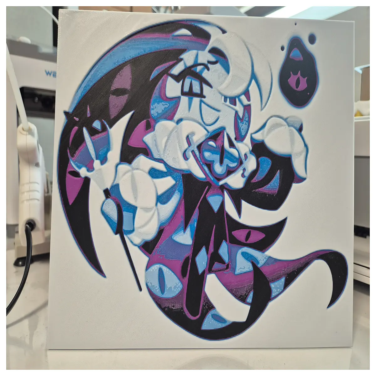 shadow milk cookie canvas art print cookie run kingdom wall decor dark fantasy game poster mobile rpg merchandise fabric painting