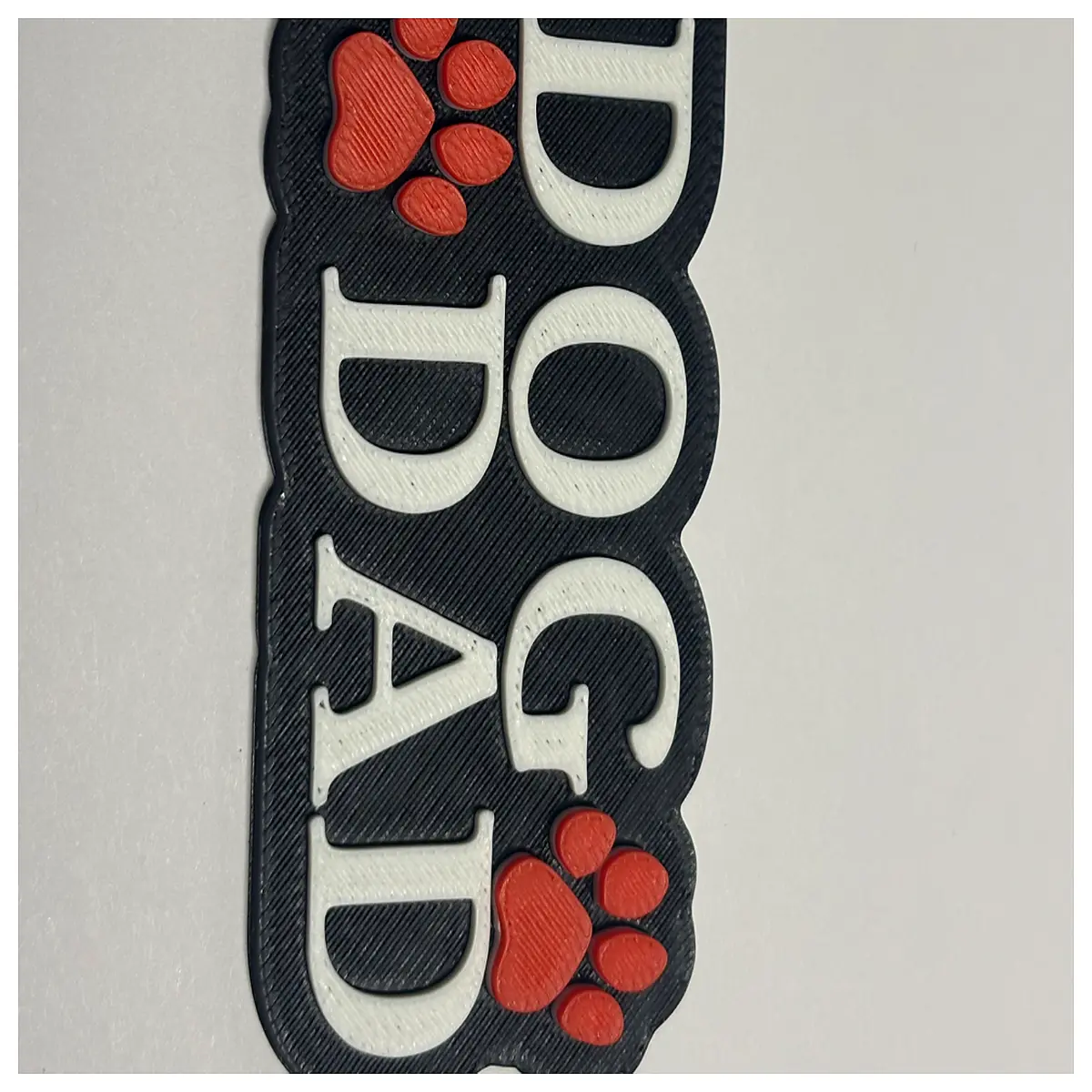 cute dog dad keychain for men pet lover gift cartoon puppy pendant bag charm durable metal zipper puller accessory