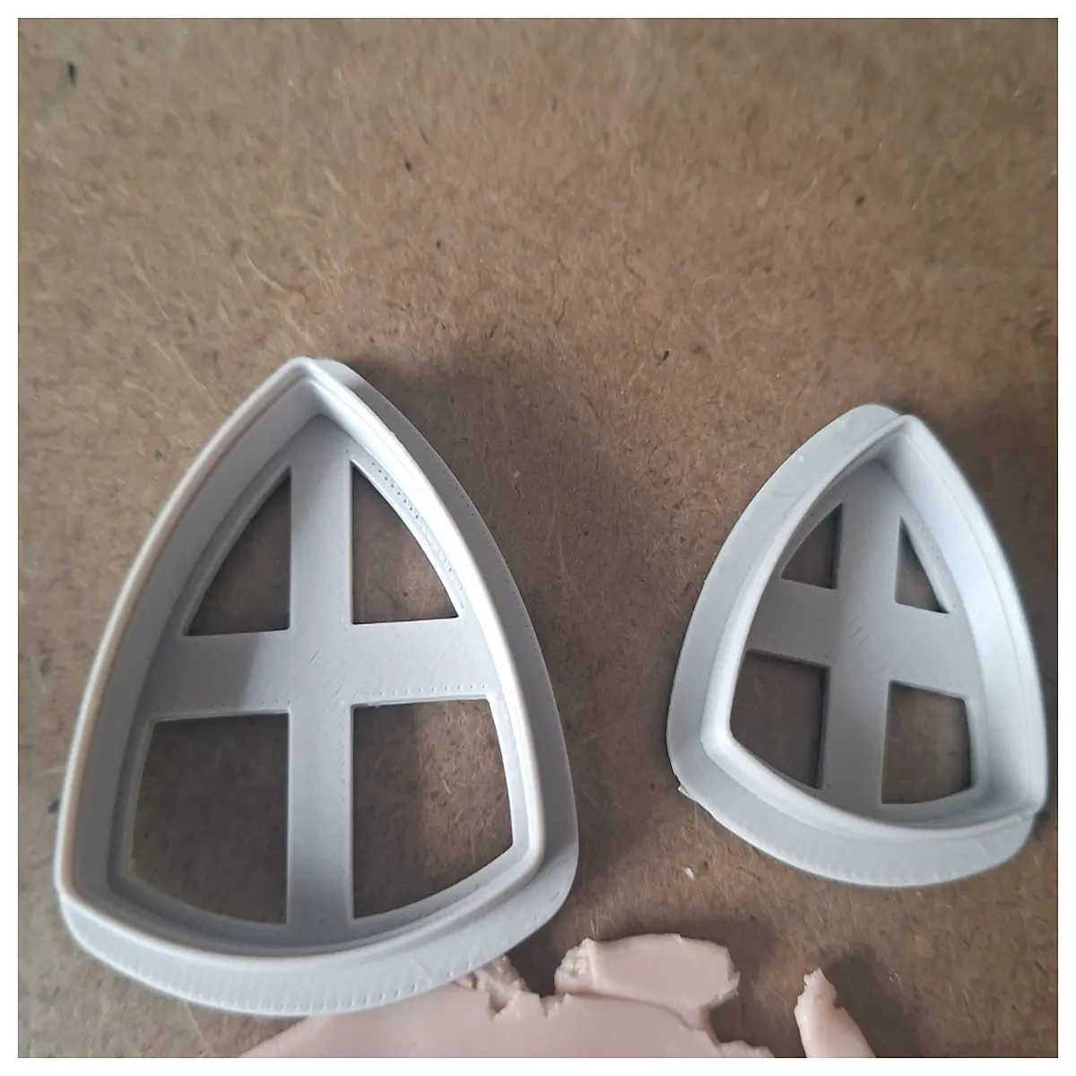 oval triangle clay cutter tool for polymer art jewelry making diy
