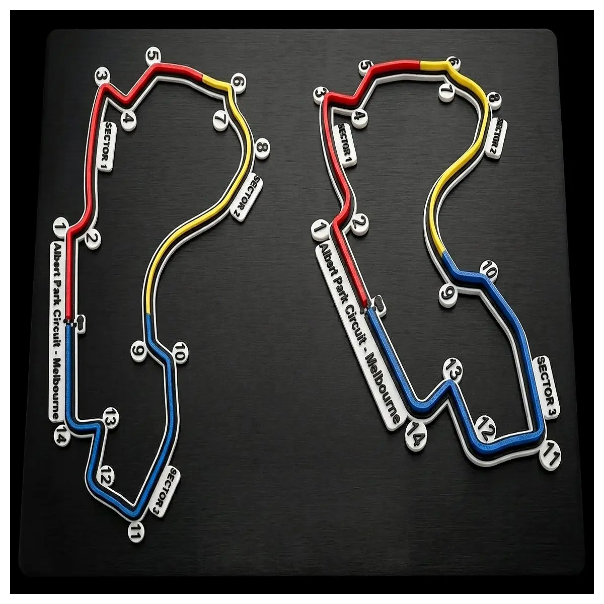 melbourne grand prix circuit f1 track layout map 2024