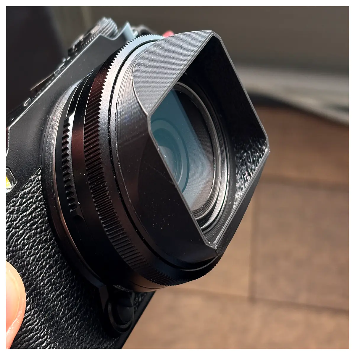 ttartisan 27mm lens hood square for xf c prime focal length accessory sun shade flare protection