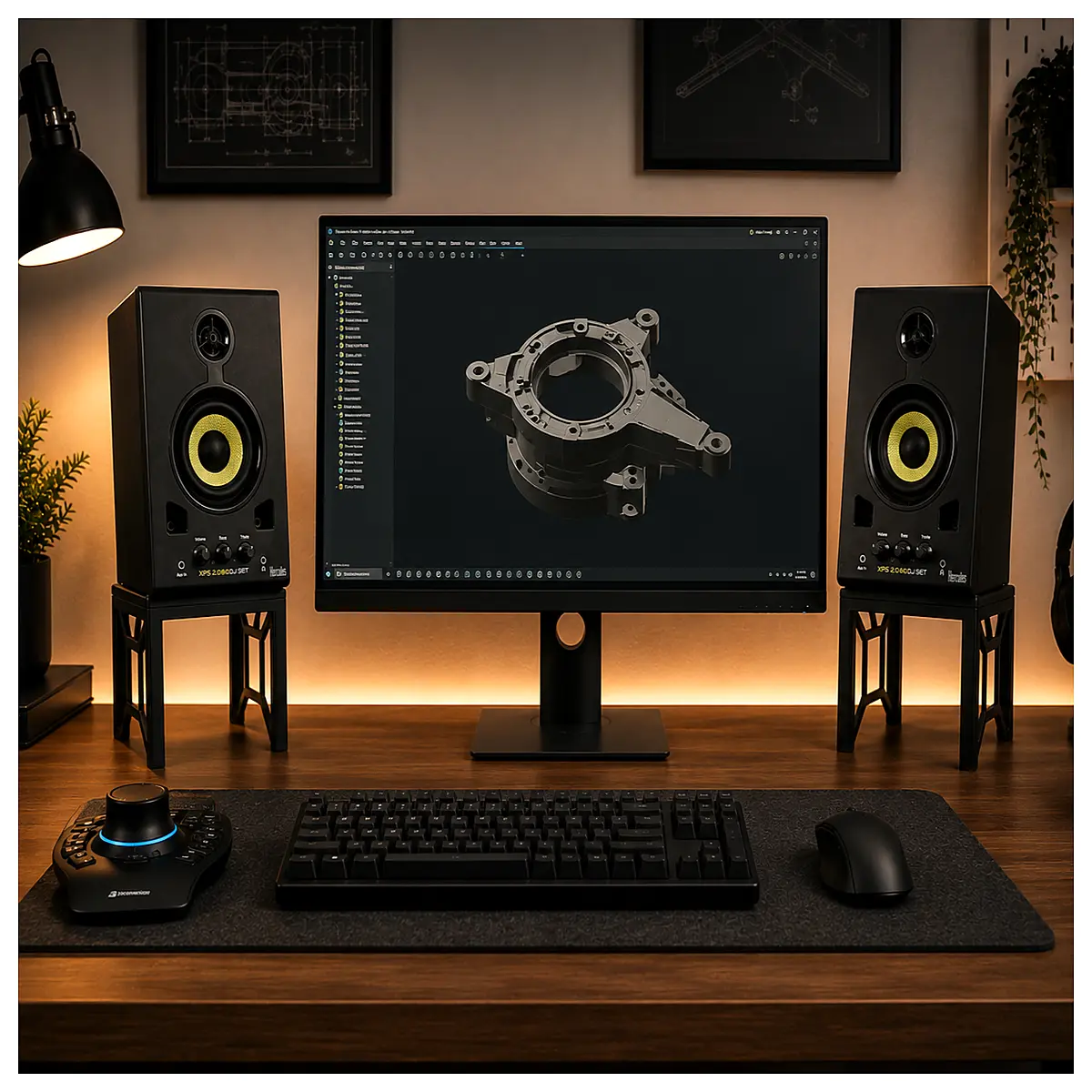 studio tilt monitor for speakers duty adjustable desk mount with cable management